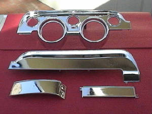 1967 SHELBY Chromed Plastic Dash Set