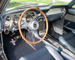 1967 Mustang Coupe w/new "Deluxe Brushed Aluminum"